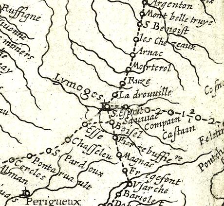routes de poste 1632